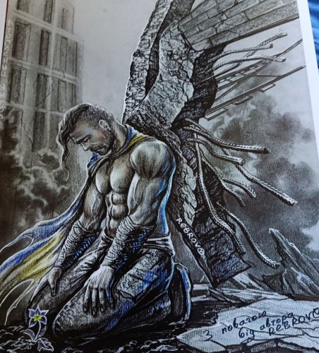 L/angelo che porta addosso il peso del mondo. V. Rebrov