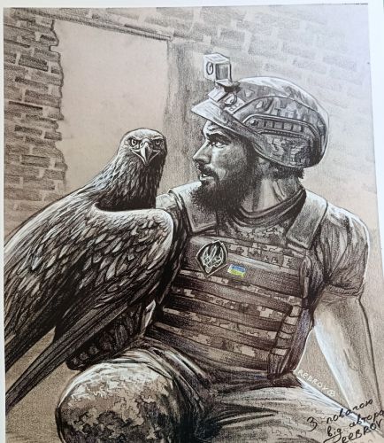 Il soldato e l'aquila. Volodymyr Rebrov.